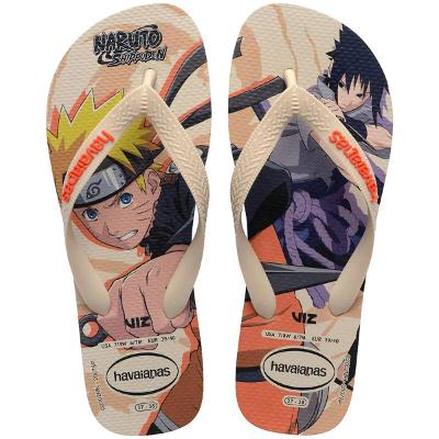 Chinelo Havaianas Top Naruto Masculino - Areia