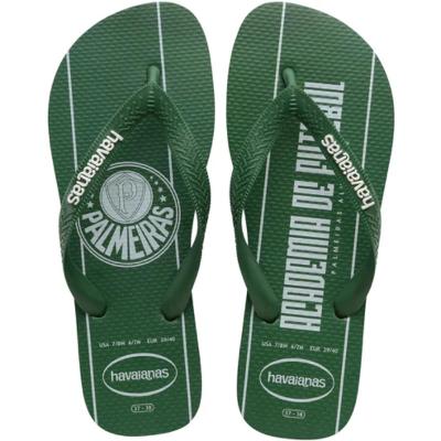 Chinelo Havaianas Top Times Palmeiras Masculino - Verde e Branco