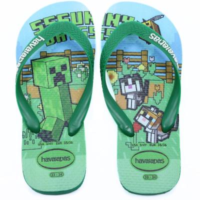 Chinelo Infantil Havaianas Kids Top Minecraft - Verde