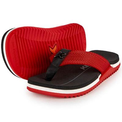 Chinelo Infantil Kenner NK6 Pro - Preto e Vermelho