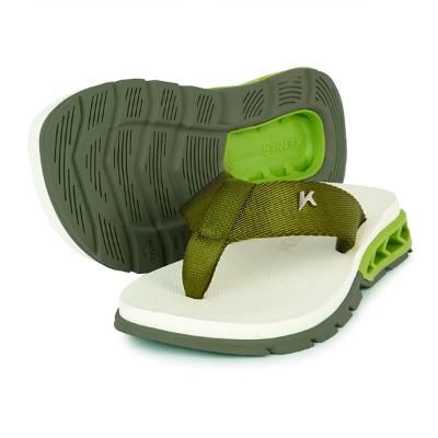 Chinelo Infantil Kenner Rakka Kids - Branco e Verde