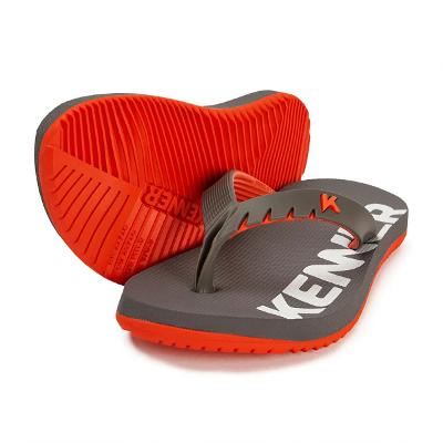 Chinelo Infantil Kenner Red Kids - Cinza e Laranja