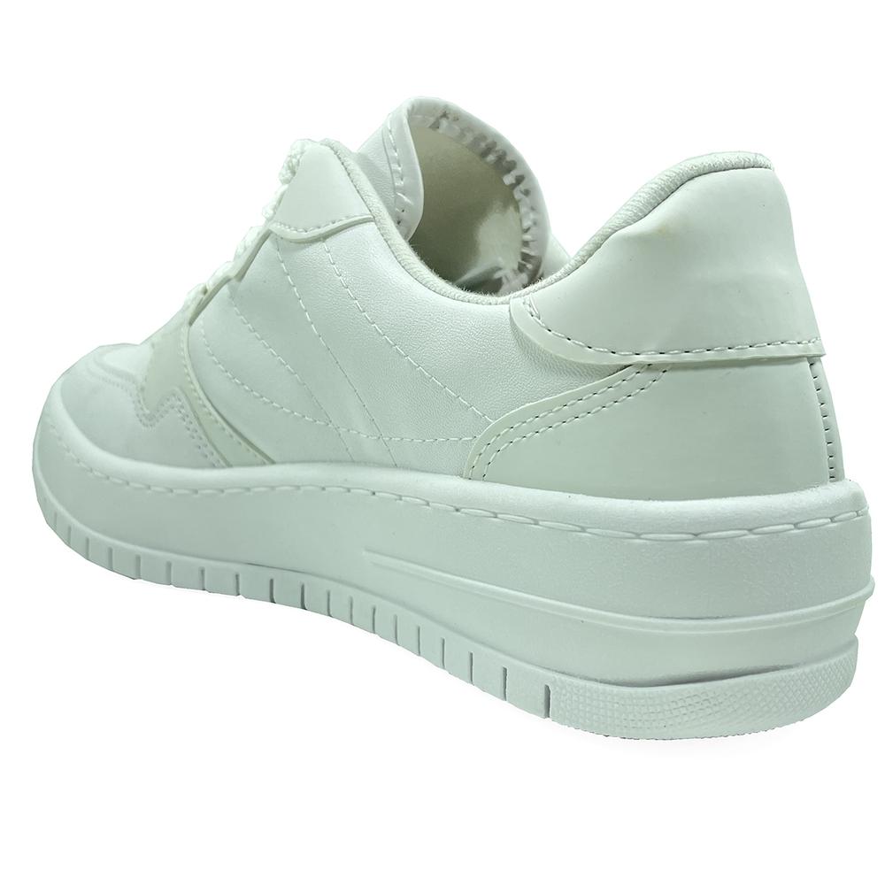 Tênis Vizzano Sneaker Recortes Feminino - Branco - 5