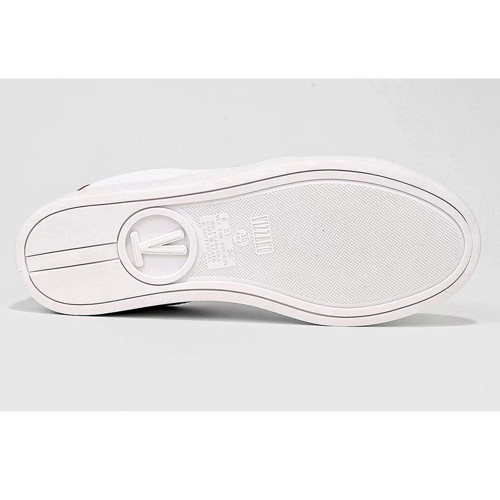 Tênis Vizzano Casual Cano Baixo Feminino - Branco e Bege - 5