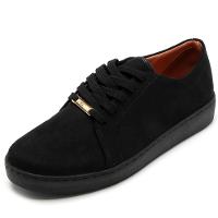 Tênis Vizzano Camurça Casual Cadarço - Preto - 1