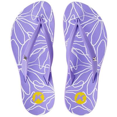 Chinelo Kenner Ibiza Outline Feminino - Roxo e Amarelo