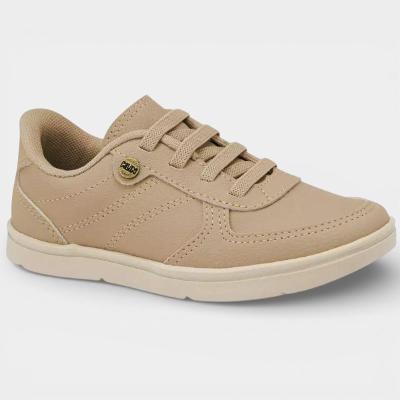 Tênis Infantil Klin Casual Flyer Mini Menino - Bege Palha