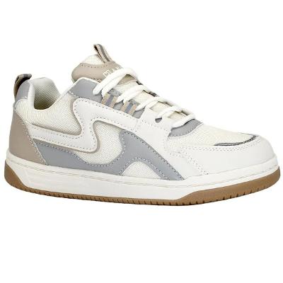 Tênis Ramarim Recortes Casual Feminino - Bege e Azul