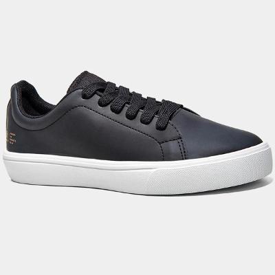 Tênis Rainha Queen - Preto e Branco