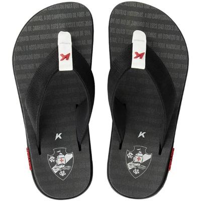 Chinelo Kenner Vasco Kivah Masculino - Preto e Branco