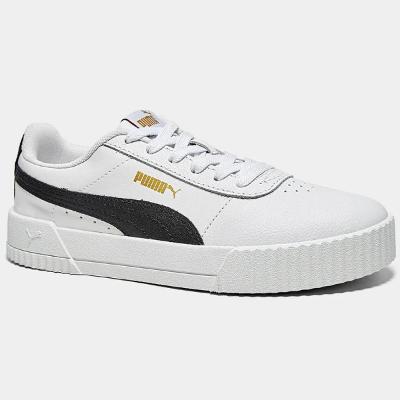 Tênis Puma Carina Lux Bdp Feminino - Branco e Chumbo
