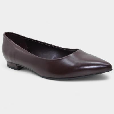 Sapatilha Vizzano Bico Fino Feminina - Marrom Escuro