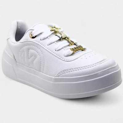 Tênis Kolosh Casual Apliques Feminino - Branco