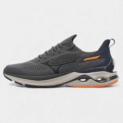 Tênis de Corrida Masculino Mizuno Wave Mirai 7 - Cinza e Laranja