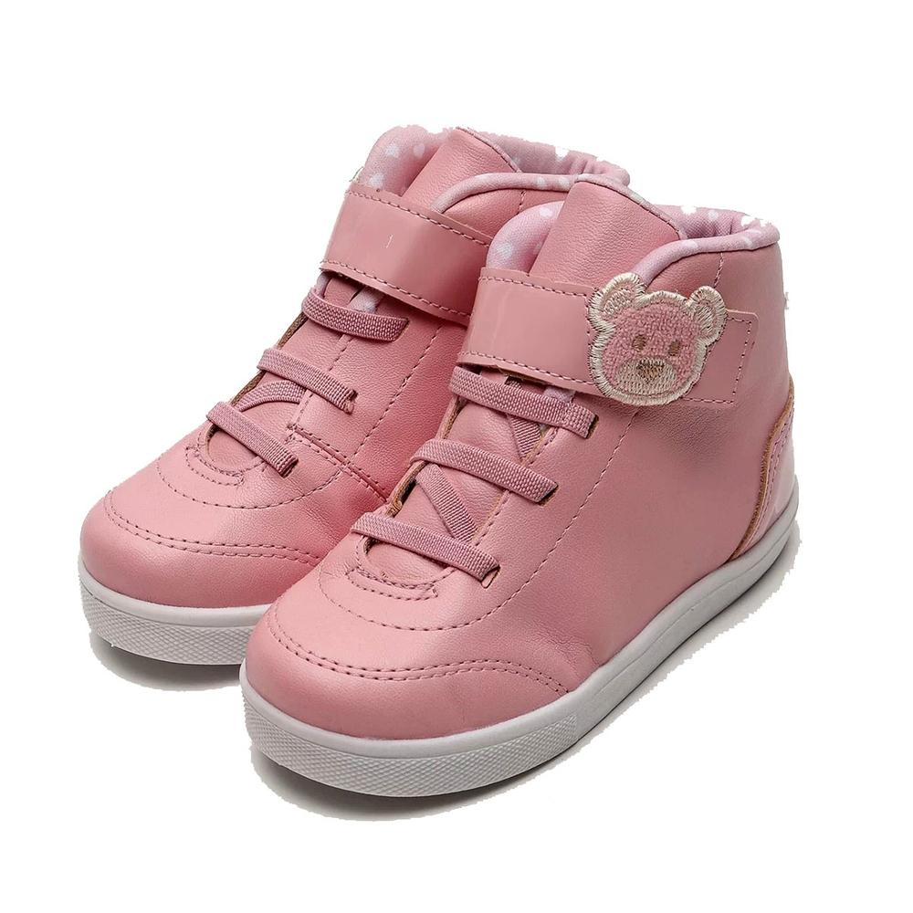 Tênis Molekinha Cano Alto Ursinho Baby - Rosa - 1