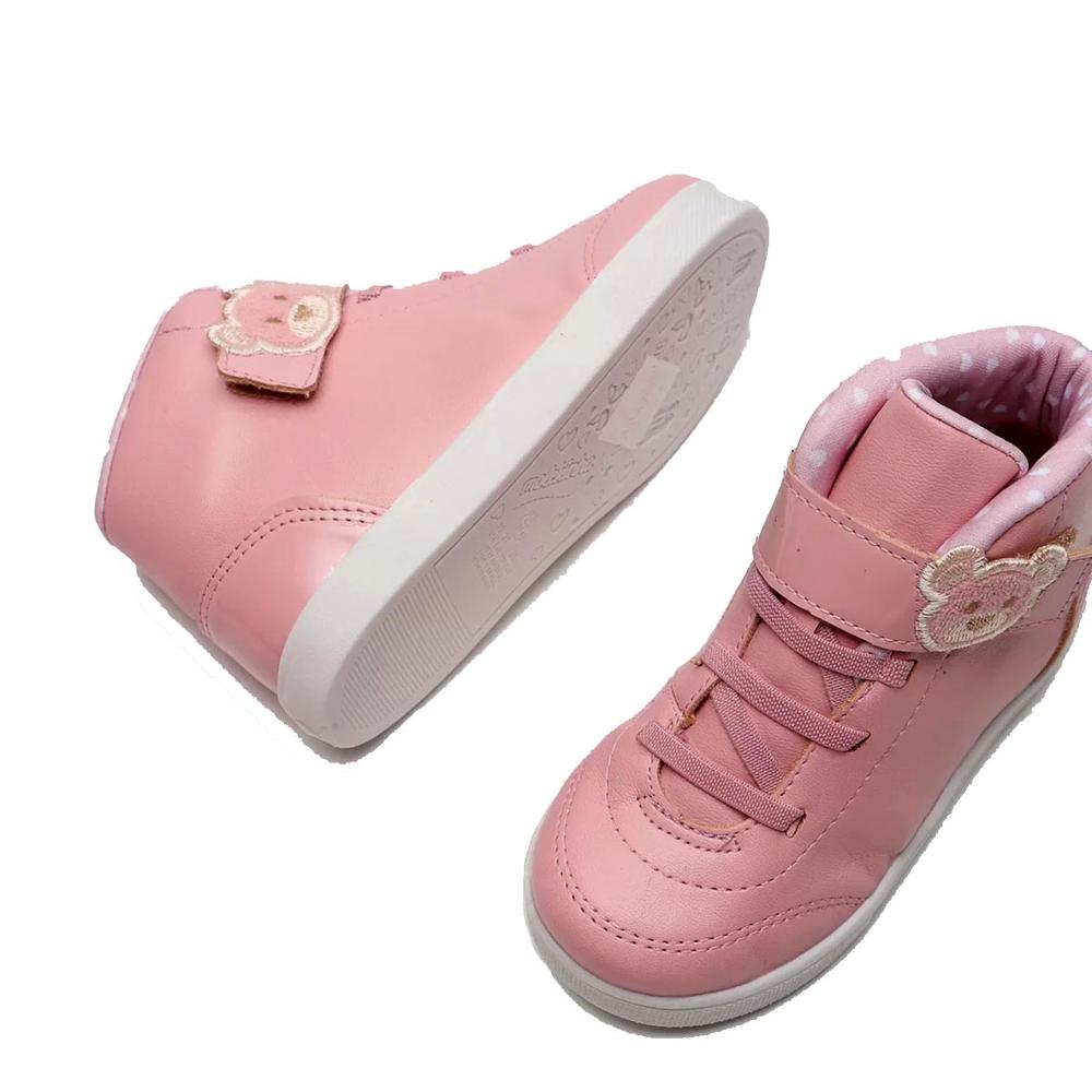 Tênis Molekinha Cano Alto Ursinho Baby - Rosa - 3