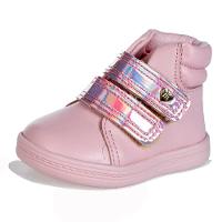 Tênis Cano Alto Infantil Molekinha Holográfico - Rosa - 1