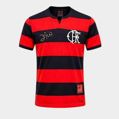 Camiseta Flamengo FlaTri Zico Masculina - Preto e Vermelho