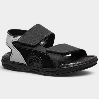 Sandália Molekinho Camurça Velcro Menino - Preto