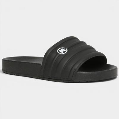 Chinelo Slide Molekinho Infantil Logo - Preto