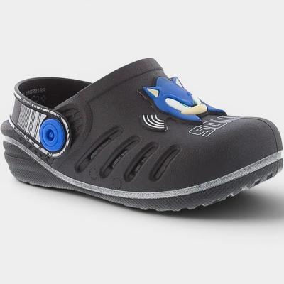 Babuche Infantil Sonic Speed Masculino - Preto