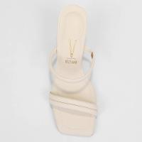 Tamanco Vizzano Salto Médio Feminino - Branco - 3