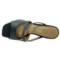 Tamanco Vizzano Salto Acrílico Pelica Tiras Feminino - Preto - 5