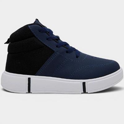 Tênis Infantil Molekinho Casual Cano Médio Menino - Azul Marinho