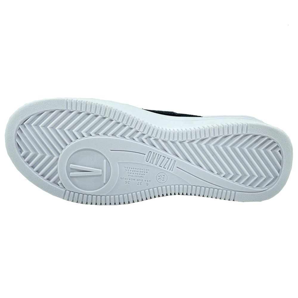 Slip On Vizzano Tecido Cristais Feminino - Preto - 5