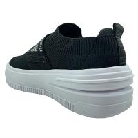 Slip On Vizzano Tecido Cristais Feminino - Preto