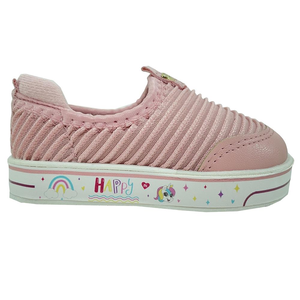 Slip On Infantil Molekinha Tecido Canelado Comfy - Rosa - 2