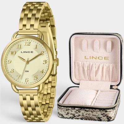 Relógio Lince Analógico Pulseira Elos Feminino - Dourado