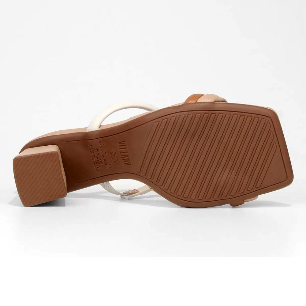 Tamanco Vizzano Salto Médio Feminino - Bege - 5