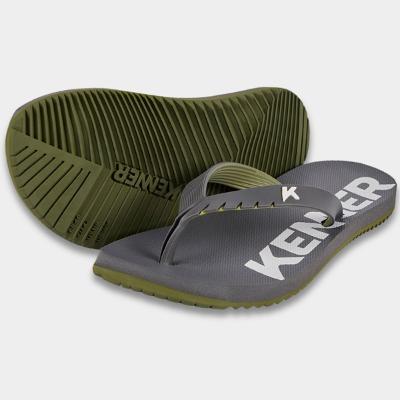 Chinelo Kenner Red Masculino - Cinza e Verde Escuro