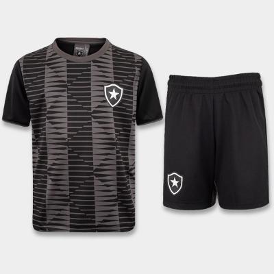 Kit Mini Craque Botafogo Infantil - Preto e Cinza