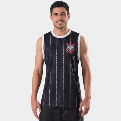 Regata Corinthians Nós Masculina - Preto e Branco