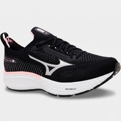 Tênis Mizuno Cool Ride 3 Feminino - Preto e Rosa