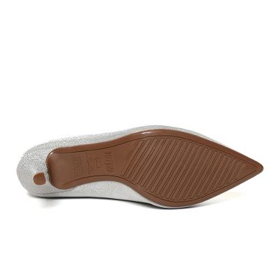 Scarpin Vizzano Tela Shine Paris Gliter Salto Médio - Prata