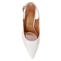 Scarpin Vizzano Slingback Salto Fino Médio - Branco - 2