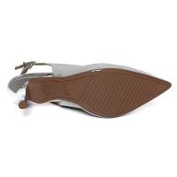 Scarpin Vizzano Slingback Gliter Salto Fino Médio - Prata - 5