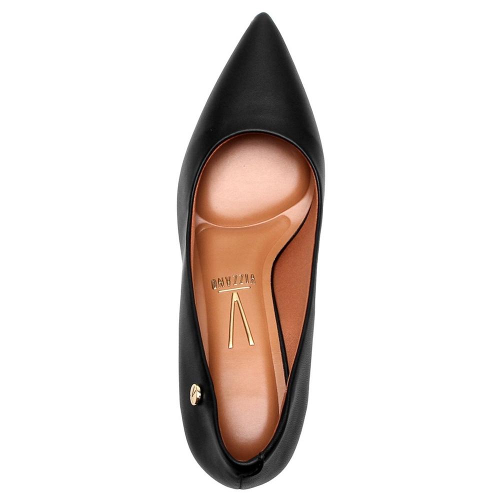 Scarpin Vizzano Salto Médio Bico Fino Feminino - Preto - 2