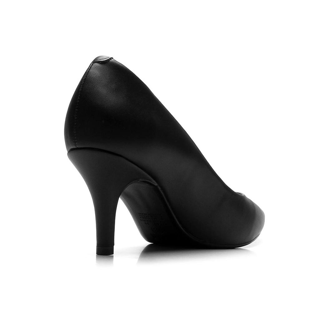 Scarpin Vizzano Salto Médio Bico Fino Feminino - Preto - 4