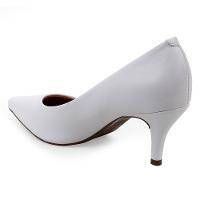 Scarpin Vizzano Salto Médio Bico Fino Feminino - Branco