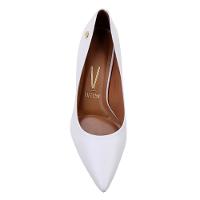 Scarpin Vizzano Salto Médio Bico Fino Feminino - Branco - 5