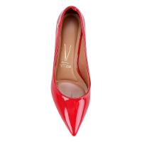 Scarpin Vizzano Salto Grosso Bico Fino - Vermelho - 3