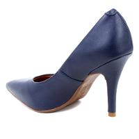 Scarpin Vizzano Salto Alto Bico Fino - Marinho - 2