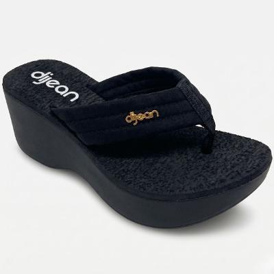 Tamanco Anabela Dijean Plataforma Feminino - Preto
