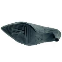 Scarpin Vizzano Napa Gliter Salto Alto Bico Fino - Preto - 2