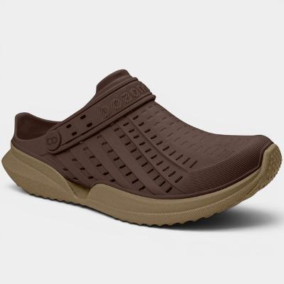 Babuche Boaonda Flow Masculino - Marrom Escuro e Bege