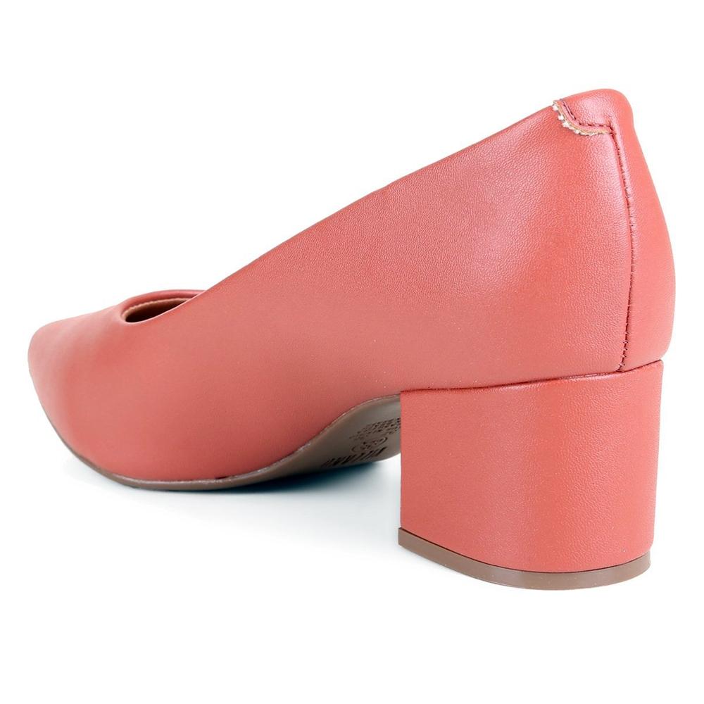 Scarpin Vizzano Bico Fino Salto Bloco - Rosa - 2